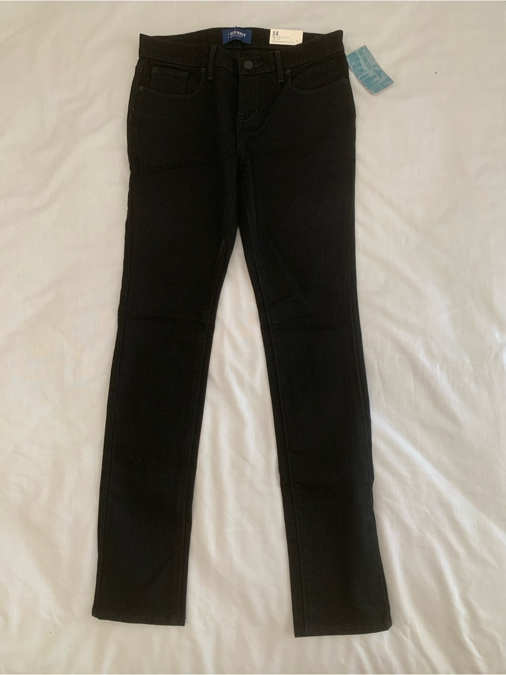 Old Navy Girls Black Skinny Jeans Size 14 Regular Standard NWT
